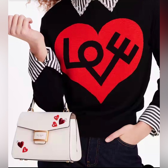 NWT-Kate Spade-Katy-Heart❤️Embellished-Small Top Handle Bag-Dust Bag-$398 - Picture 15 of 16